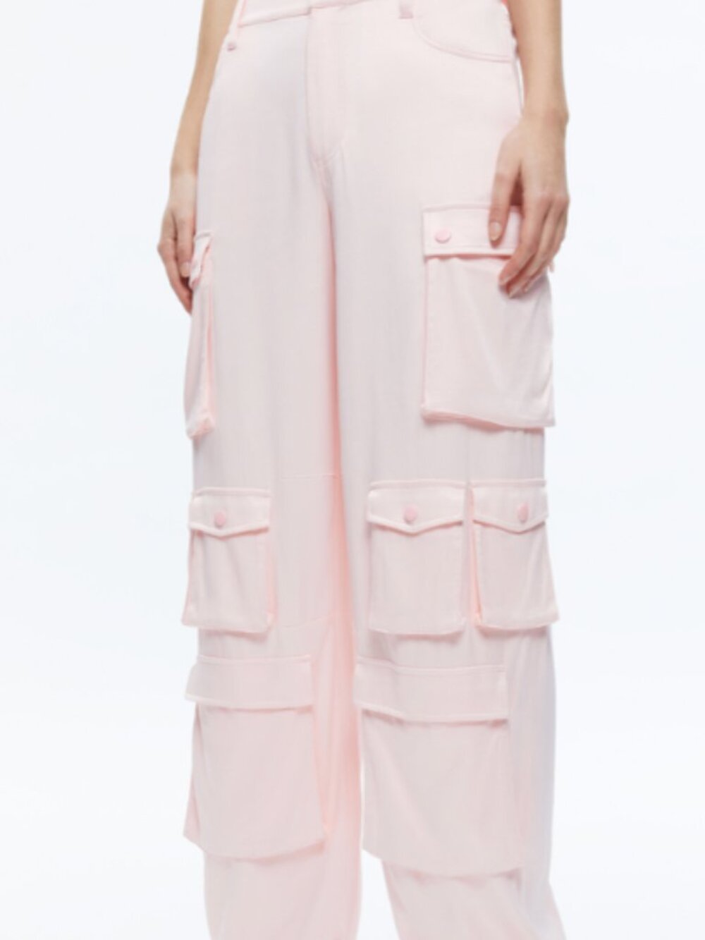 ALICE+OLIVIA OLYMPIA MID RISE BAGGY CARGO PANTS